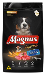 Ração Seca Magnus Premium Especial Supreme Cães Filhotes sabor Frango e Cereais 15kg