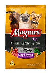 Ração Seca Magnus Premium Petit Cães Adultos Porte Pequeno sabor Carne e Vegetais