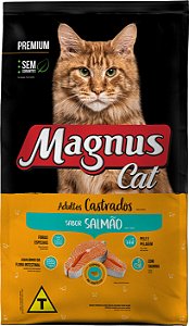 Ração Seca Magnus Cat Premium Castrados sabor Salmão
