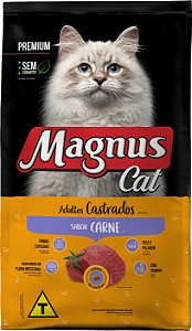 Ração Seca Magnus Cat Premium Castrados sabor Carne