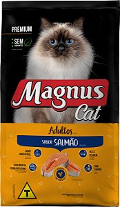 Ração Seca Magnus Cat Premium Adultos sabor Salmão