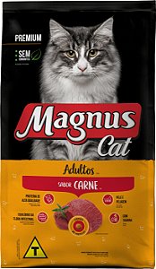 Ração Seca Magnus Cat Premium Adultos sabor Carne