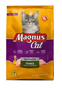 Ração Seca Magnus Cat Premium Castrados sabor Frango Sem Corantes