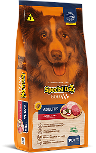 Ração Seca Special Dog Gold Life Cães Adultos sabor Carne e Frango