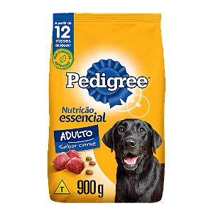 Ração Seca Pedigree Nutrição Essencial Cães Adultos sabor Carne