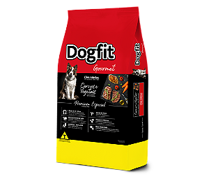 Ração Seca Dogfit Gourmet Cães Adultos Todas as Raças sabor Carne e Vegetais