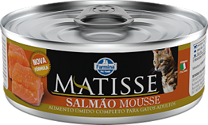 Alimento Úmido Lata Farmina Matisse Gato sabor Salmão Mousse 85g