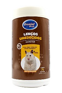 Lenços Umidecidos Genial Pet Hamster 75 Unidades