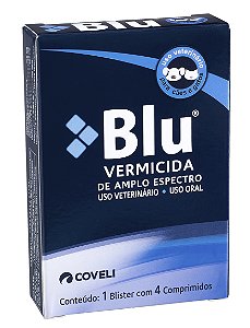 Vermífugo Coveli Blu 4 Comprimidos