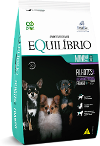 Ração Seca Equilíbrio Cães Filhotes Porte Mini sabor Frango