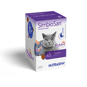 Suplemento Nutrasyn SimbioSan Gatos 45 Tabletes