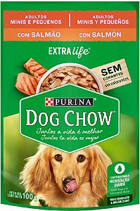 Alimento Úmido Sachê Dog Chow Cão Adulto sabor Salmão