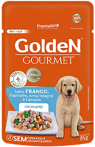Alimento Úmido Sachê Golden Gourmet Cães Filhotes sabor Frango
