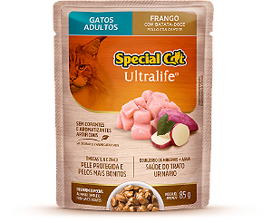 Alimento Úmido Sachê Special Cat Ultralife Adulto sabor Frango