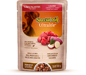 Alimento Úmido Sachê Special Dog Ultralife Filhote sabor Carne