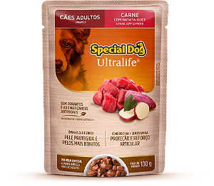 Alimento Úmido Sachê Special Dog Ultralife Adulto sabor Carne