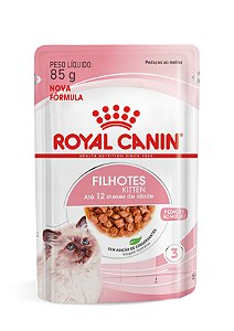Alimento Úmido Sachê Royal Canin Feline Filhote Pedaços ao Molho - Nova Fórmula