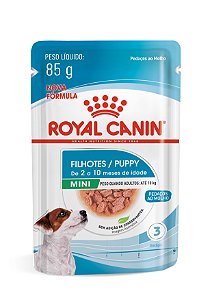 Alimento Úmido Sachê Royal Canin Canine Puppy Mini