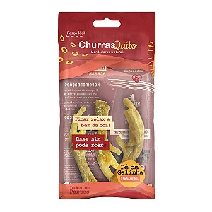 Petisco Natural ChurrasQuito Pé de Frango 3 Unidades