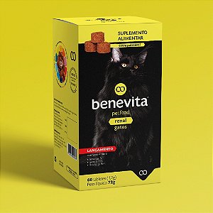 Suplemento Alimentar Benevita Renal Gatos 60 Tabletes