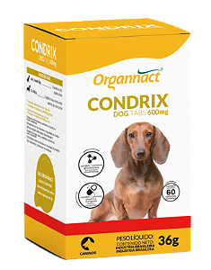 Suplemento Organnact Condrix Dog 600mg 60 Tabs