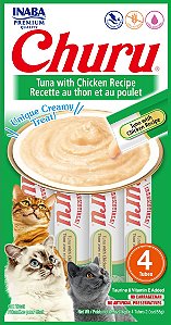 Alimento Úmido Gatos Inaba Churu sabor Atum com Frango