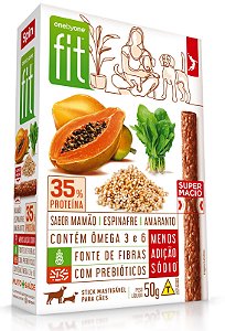 Petisco One by One Fit Sabor Mamão, Espinafre e Amaranto 50g