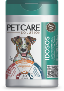 Pet Care Idosos 30caps - Suplemento Mineral