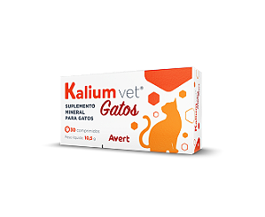 Kalium Vet Gatos 200mg - 30 Comprimidos.
