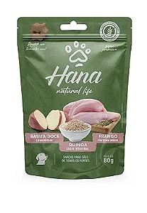 Snack Hana Natural Life Nuggets Cães sabor Batata Doce, Quinoa e Frango