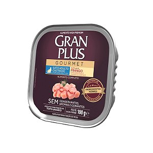 Patê Gran Plus Gourmet Gato Castrado sabor Frango 100g