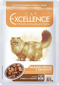 Sachê Cat Excellence Adulto Pelagem Sedosa 85g