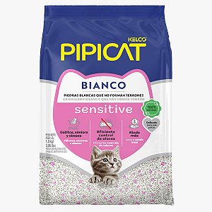 Granulado Sanitário Pipicat Bianco Sensitive 1,8kg