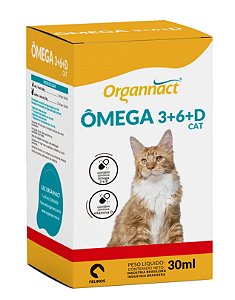 Suplemento Organnact Ômega 3+6+D Cat 30ml