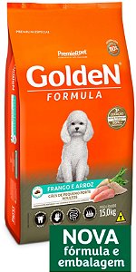 Ração Golden Formula Sabor Frango e Arroz para Cães Adultos de Raças Pequenas