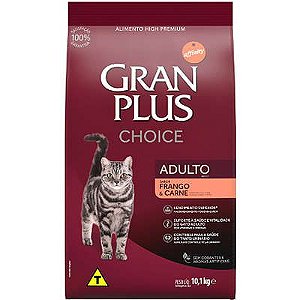 Ração Gran Plus Choice Gato Adulto Frango e Carne - 10kg