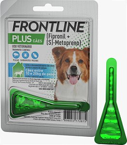 Antipulgas e Carrapatos Boehringer Ingelheim Frontline Plus 1,34ml para Cães de 10 a 20kg