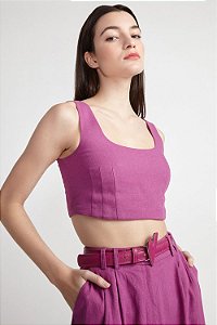 TOP CROPPED LINA - FUCSIA | REF: V2AFTP10
