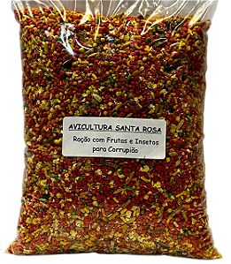 Ração com Frutas e Insetos para Corrupião