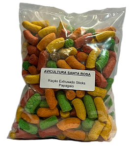 Alimento Extrusado Sticks Completo Papagaio E Arara