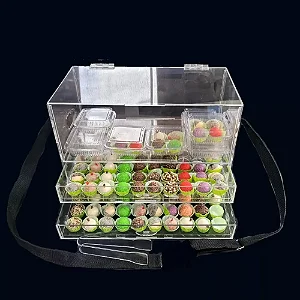 Expositor 16 Caixinhas + 2 Gavetas 100 Brigadeiros Avulsos