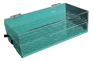Expositor Acrílico Verde tiffany 100 Brigadeiros N5, Alça, Logo