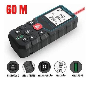 Trena Laser Digital Profissional 60m Mileseey X5
