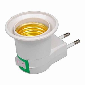 Soquete Porta Lâmpada C/ Interruptor - 20 Unidades