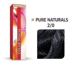 WELLA COLOR TOUCH TON 2/0 PUR NAT PRETO 60ML