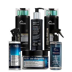 Kit TRUSS Completo para Hidratação, Frizz e Reconstrução