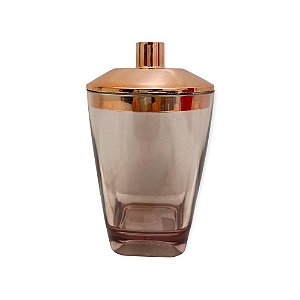 Porta Algodão Cotonete Premium Rose Gold Uz