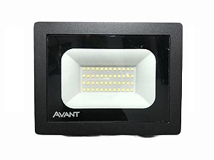 Refletor Led Slim 50w Luz Branca Bivolt Avant