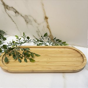 Bandeja Bambu Oval 34cm Ecokitchen Mimo Style