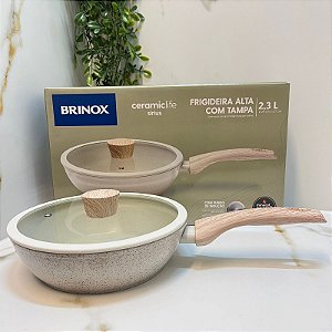Frigideira Indução Tampa 24cm Ceramic Life Sirius 2,3L Brinox